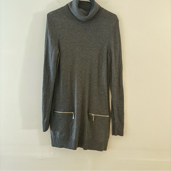 Michael Kors Dark Gray Knit Sweater Dress – Size Medium - Picture 1 of 11
